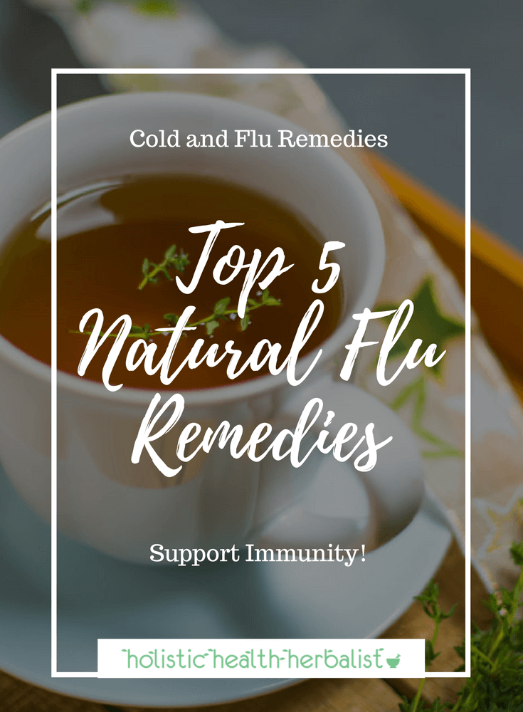 Top Five Natural Flu Remedies - Use these all natural flu remedies to shorten the duration of your cold and relieve symptoms of the flu virus.