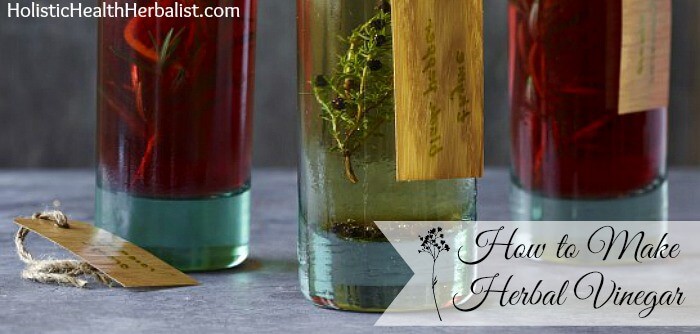 herb infused vinegar DIY