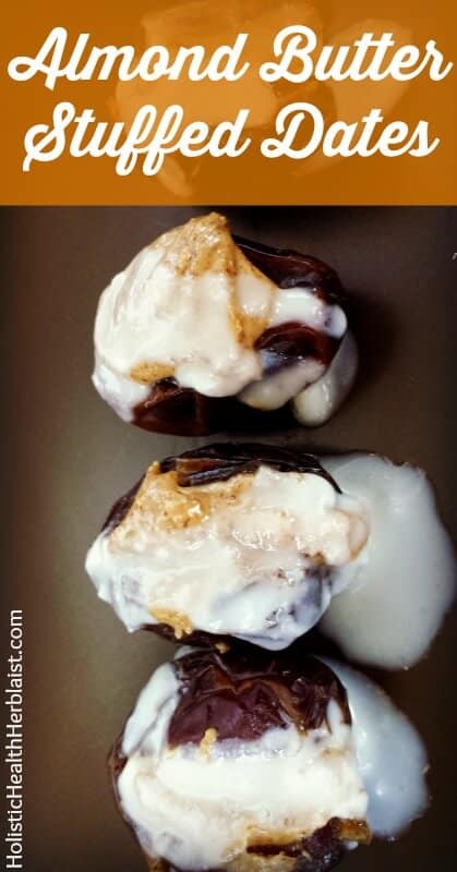 Almond Butter Stuffed Dates - Need I say more? These are delicious snacks packed with energy that give you a boost when you need it!