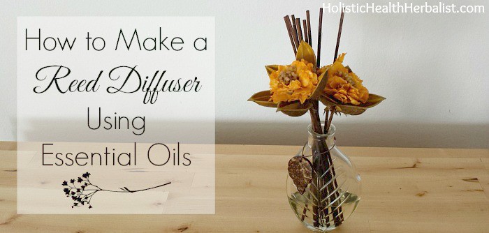 How to make a simple reed diffuser for essential oils.