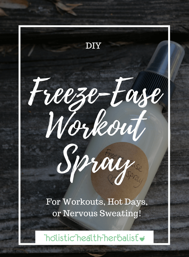 Freeze-Ease Workout Spray - Learn how to make a cooling body spray that dispels heat during a workout, on a hot day, or just when you're feeling warm and anxious.
