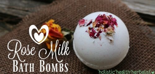 Rose Milk Bath Bombs