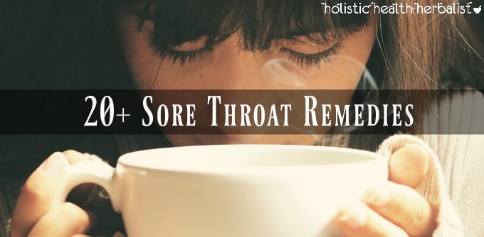 My favorite sore throat remedies - picture of a girl sipping tea.
