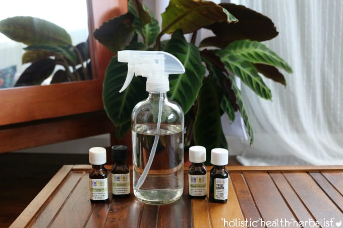 photo of all-purpose essential oil cleaning spray recipe