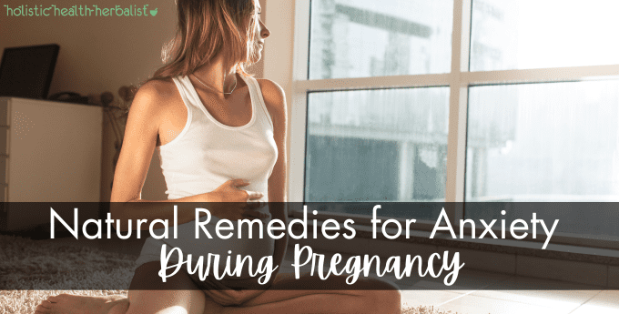 An anxious pregnant woman - natural remedies for anxiety during pregnancy